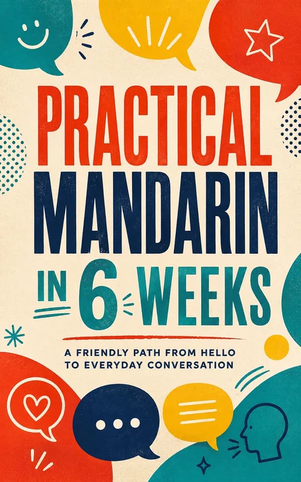Practical Mandarin in 6 Weeks — ebook cover made with EarnDraft