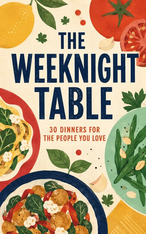 The Weeknight Table — ebook cover made with EarnDraft