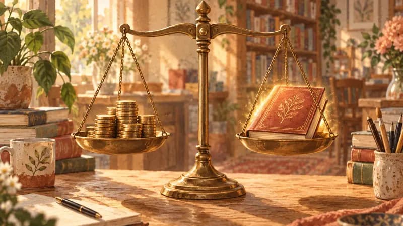 Side-by-side comparison of a manuscript draft and an invoice for writing services