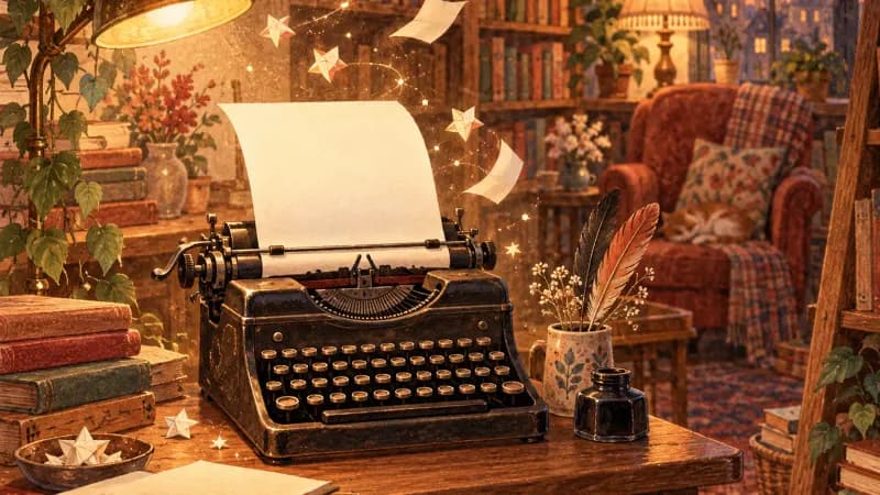 A fiction opening draft with atmospheric cover and first chapters